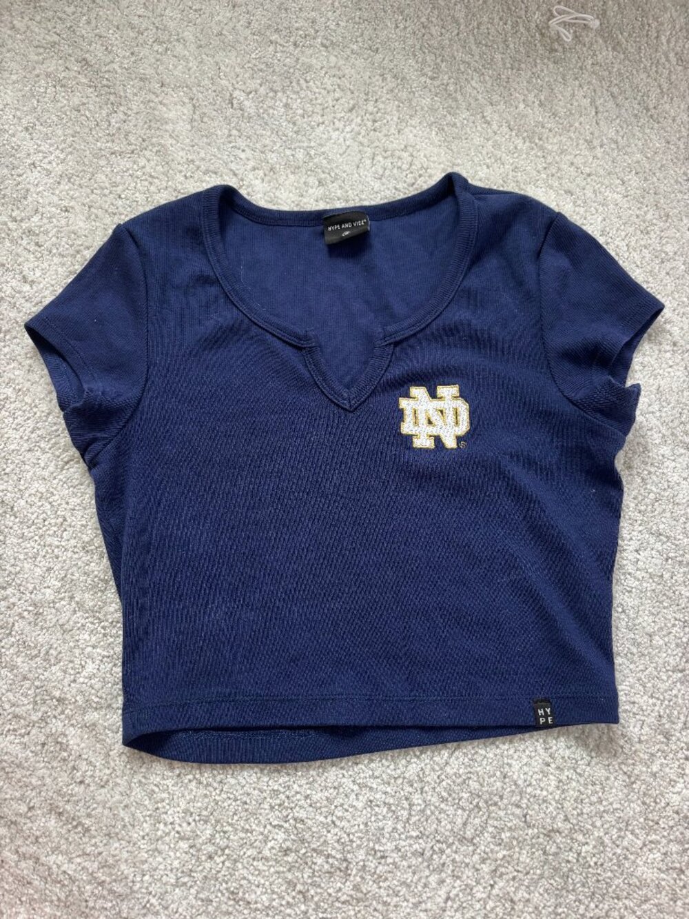 Notre Dame Cropped Tee